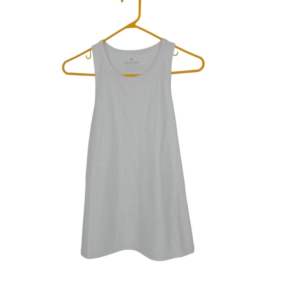 Eleven By Venus Williams Medium Womens Tank Top White Break Point Tennis NWT